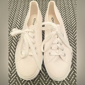 Superga Platform Sneaker White Size 36 Never Worn